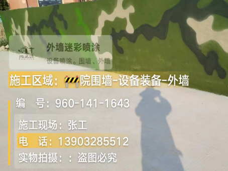 甘孜 迷彩漆喷涂价格（按平方米计费）